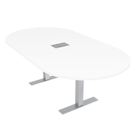 Skutchi Designs 45.25 in W, 71.5 in L, 29 in H, Engineered Wood Top, White HAR-RAC-46X72-T-ELEC-XD09